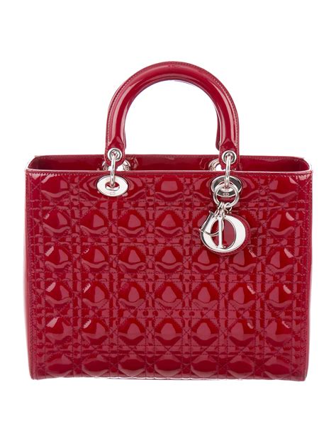 red christian dior bag